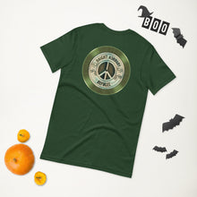 Haight Ashbury Refugee - Green Logo - Unisex Staple T-Shirt | Bella + Canvas 3001