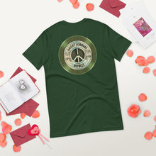 Haight Ashbury Refugee - Green Logo - Unisex Staple T-Shirt | Bella + Canvas 3001