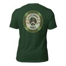 Haight Ashbury Refugee - Green Logo - Unisex Staple T-Shirt | Bella + Canvas 3001