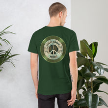 Haight Ashbury Refugee - Green Logo - Unisex Staple T-Shirt | Bella + Canvas 3001