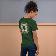 Haight Ashbury Refugee - Green Logo - Unisex Staple T-Shirt | Bella + Canvas 3001