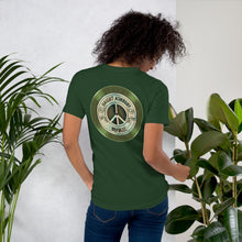 Haight Ashbury Refugee - Green Logo - Unisex Staple T-Shirt | Bella + Canvas 3001