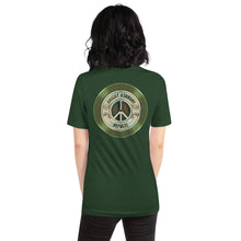 Haight Ashbury Refugee - Green Logo - Unisex Staple T-Shirt | Bella + Canvas 3001