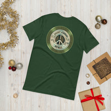 Haight Ashbury Refugee - Green Logo - Unisex Staple T-Shirt | Bella + Canvas 3001