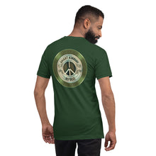 Haight Ashbury Refugee - Green Logo - Unisex Staple T-Shirt | Bella + Canvas 3001