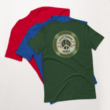 Haight Ashbury Refugee - Green Logo - Unisex Staple T-Shirt | Bella + Canvas 3001