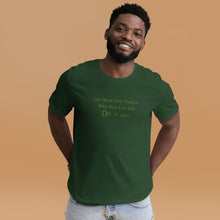 Haight Ashbury Refugee - Green Logo - Unisex Staple T-Shirt | Bella + Canvas 3001