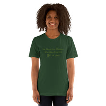 Haight Ashbury Refugee - Green Logo - Unisex Staple T-Shirt | Bella + Canvas 3001