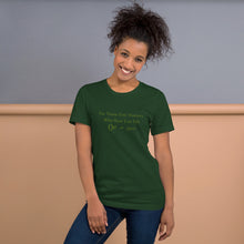 Haight Ashbury Refugee - Green Logo - Unisex Staple T-Shirt | Bella + Canvas 3001