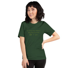 Haight Ashbury Refugee - Green Logo - Unisex Staple T-Shirt | Bella + Canvas 3001