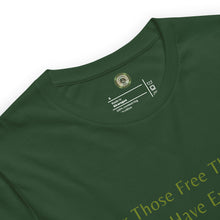 Haight Ashbury Refugee - Green Logo - Unisex Staple T-Shirt | Bella + Canvas 3001