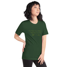 Haight Ashbury Refugee - Green Logo - Unisex Staple T-Shirt | Bella + Canvas 3001