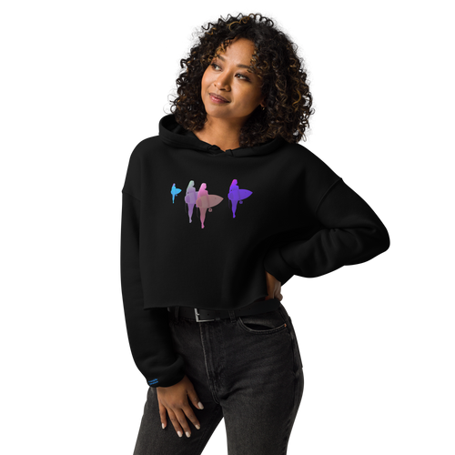 The Outside Generation - Water Girl 1 - Women's Cropped Hoodie - Bella + Canvas 7502