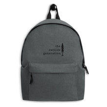 The Outside Generation - Logo Embroidered Backpack I BagBase BG126