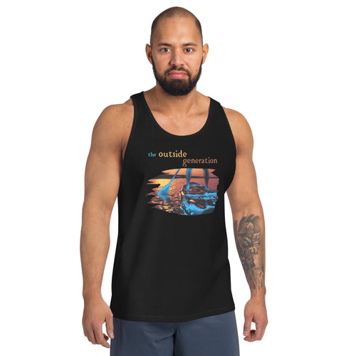 The Outside Generation - Standup Paddleboard - Unisex Tank - Bella + Canvas 3480