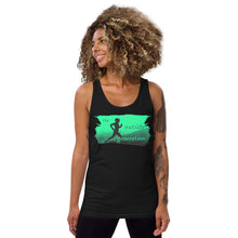 The Outside Generation - Female Runner - Green - Men's Staple Tank Top - Bella + Canvas 3480