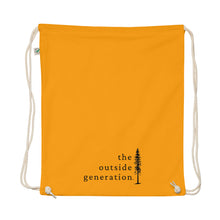 The Outside Generation - Organic Cotton Logo Drawstring Bag - EarthPositive EP76