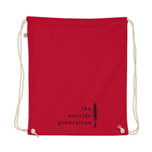 The Outside Generation - Organic Cotton Logo Drawstring Bag - EarthPositive EP76