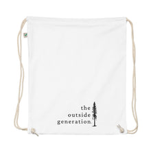 The Outside Generation - Organic Cotton Logo Drawstring Bag - EarthPositive EP76