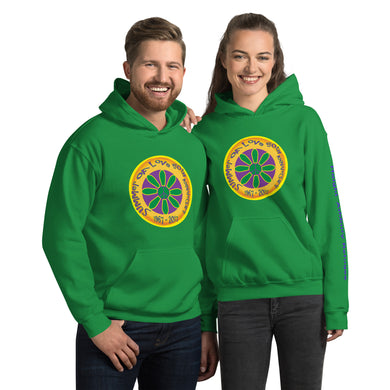 Summer of Love 50th Anniversary - Green - Unisex Heavy Blend Hoodie - Gildan 18500