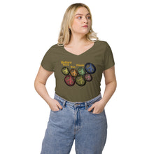 Before Rock Was Classic - Peace 1 - Women's Fitted V-Neck T-Shirt | B&C TW045