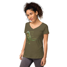 Before Rock Was Classic - Godzilla - Women’s Fitted V-Neck T-Shirt - B&C TW045