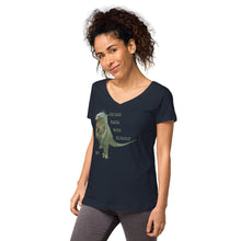 Before Rock Was Classic - Godzilla - Women’s Fitted V-Neck T-Shirt - B&C TW045