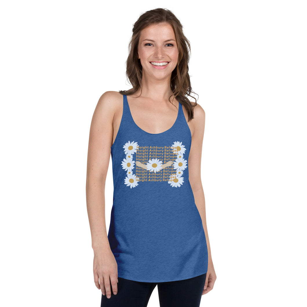 Haight Ashbury Refugee - Daisy 1 - Women's Racerback - Next Level 6733