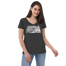 Before Rock Was Classic - Needle on The Vinyl - Women's Recycled V-Neck T-Shirt - District DT8001