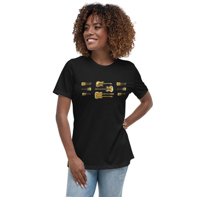 Before Rock Was Classic - Guitar Trio - Women's Relaxed T-Shirt - Bella + Canvas 6400