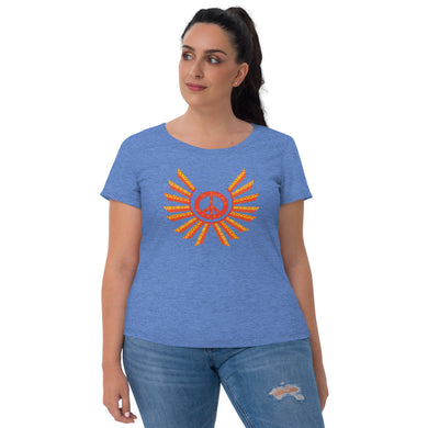 Haight Ashbury Refugee - Peace Burst - Women's Tri-Blend Tee | Bella + Canvas 8413